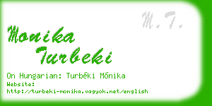 monika turbeki business card
