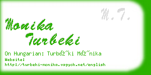 monika turbeki business card